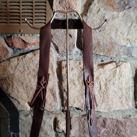 🔷️Genuine Elk Hide Leather Crossbody Purse Bag by Native Americans - Picture 2 of 10